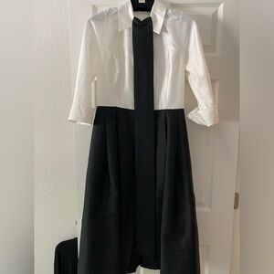 Rickie Freeman for Teri Jon white/black dress.